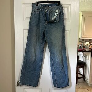 H&M Divided Blue Wide Leg Jeans size 8